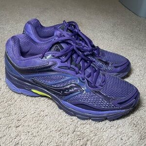 Saucony ProGrid Omni 9 in the 'Party Pack' purple colorway